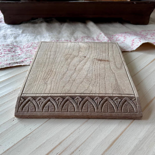 Vintage European Hand-Carved Bread/Cheese Board