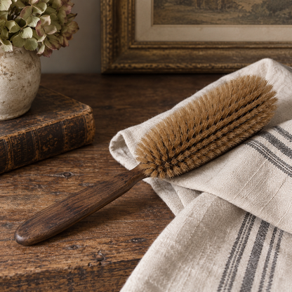 Antique Solid Back Clothes Brush | c.1900