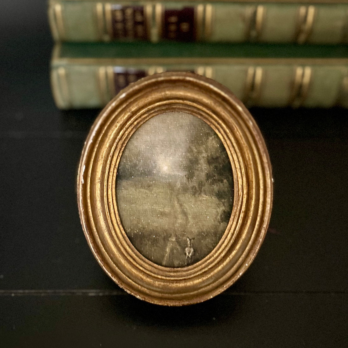Towards the light-  in antique gilt frame