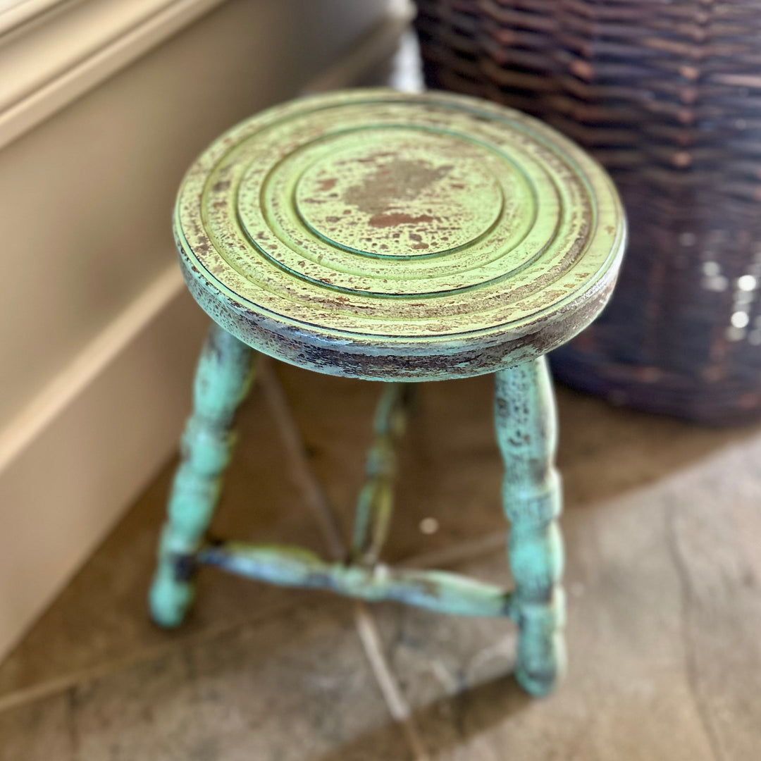 Antique French Milking Stool  early 19th century