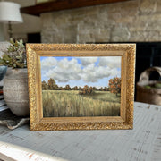 Autumn fields in French antique frame