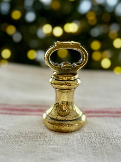 Antique Brass Bell Weight — F.J. Arnald & Son, Bristol