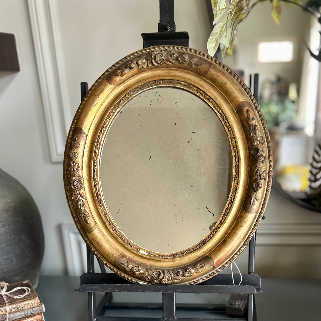 Antique French Oval Mirror
19th Century | 15” x 17”