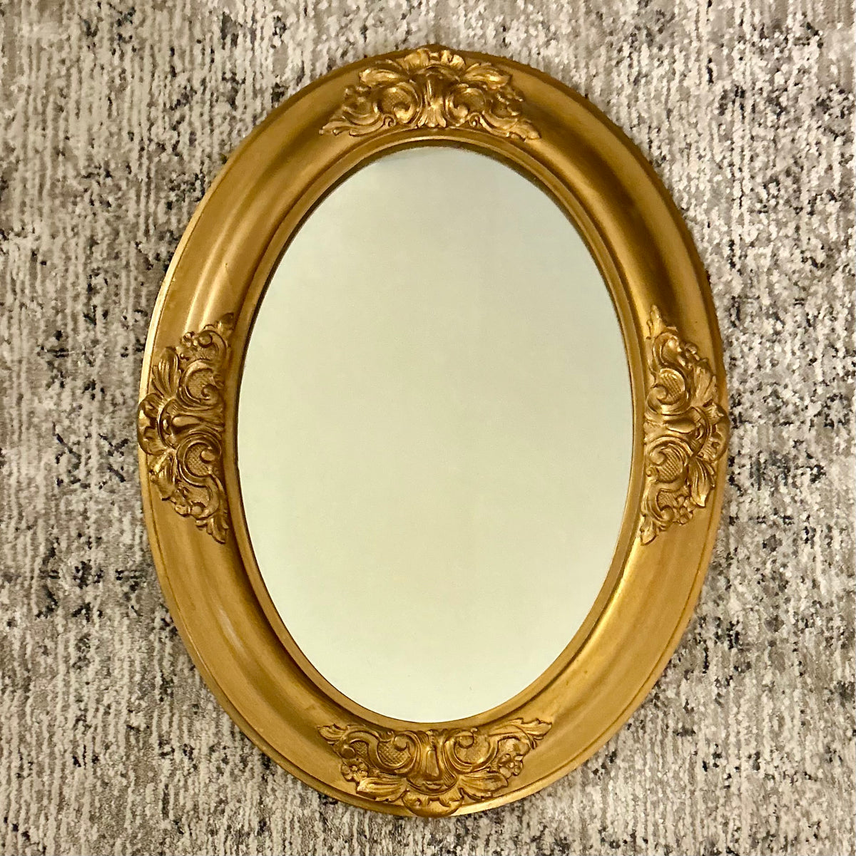 Antique Oval Gilt Mirror