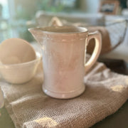 Cream Ironstone Jug with Patina