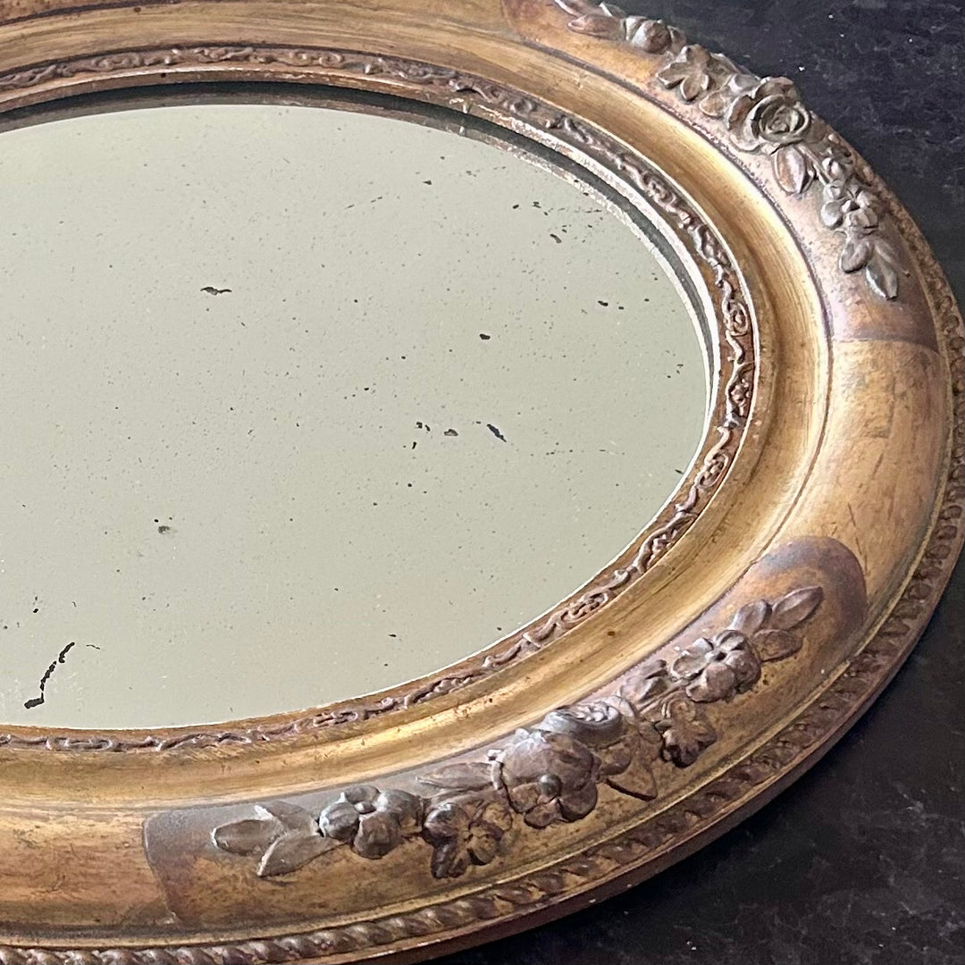 Antique French Oval Mirror
19th Century | 15” x 17”