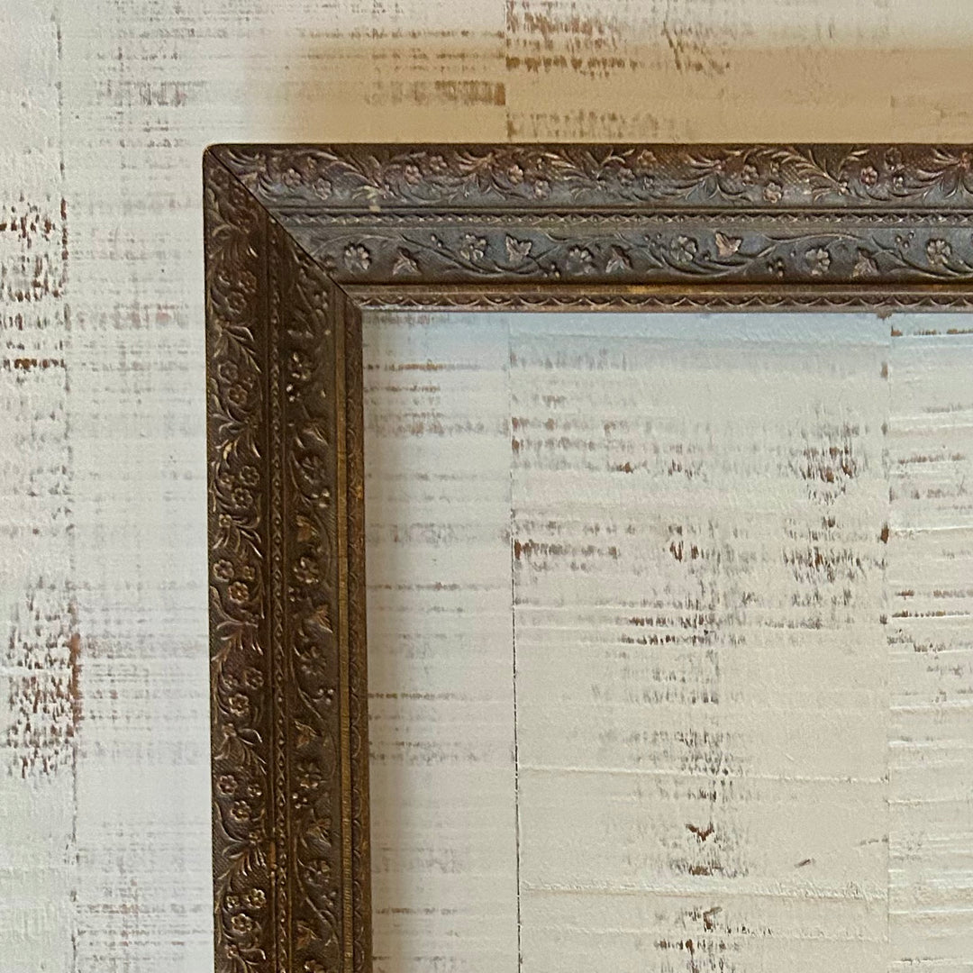 Detailed vintage wooden frame