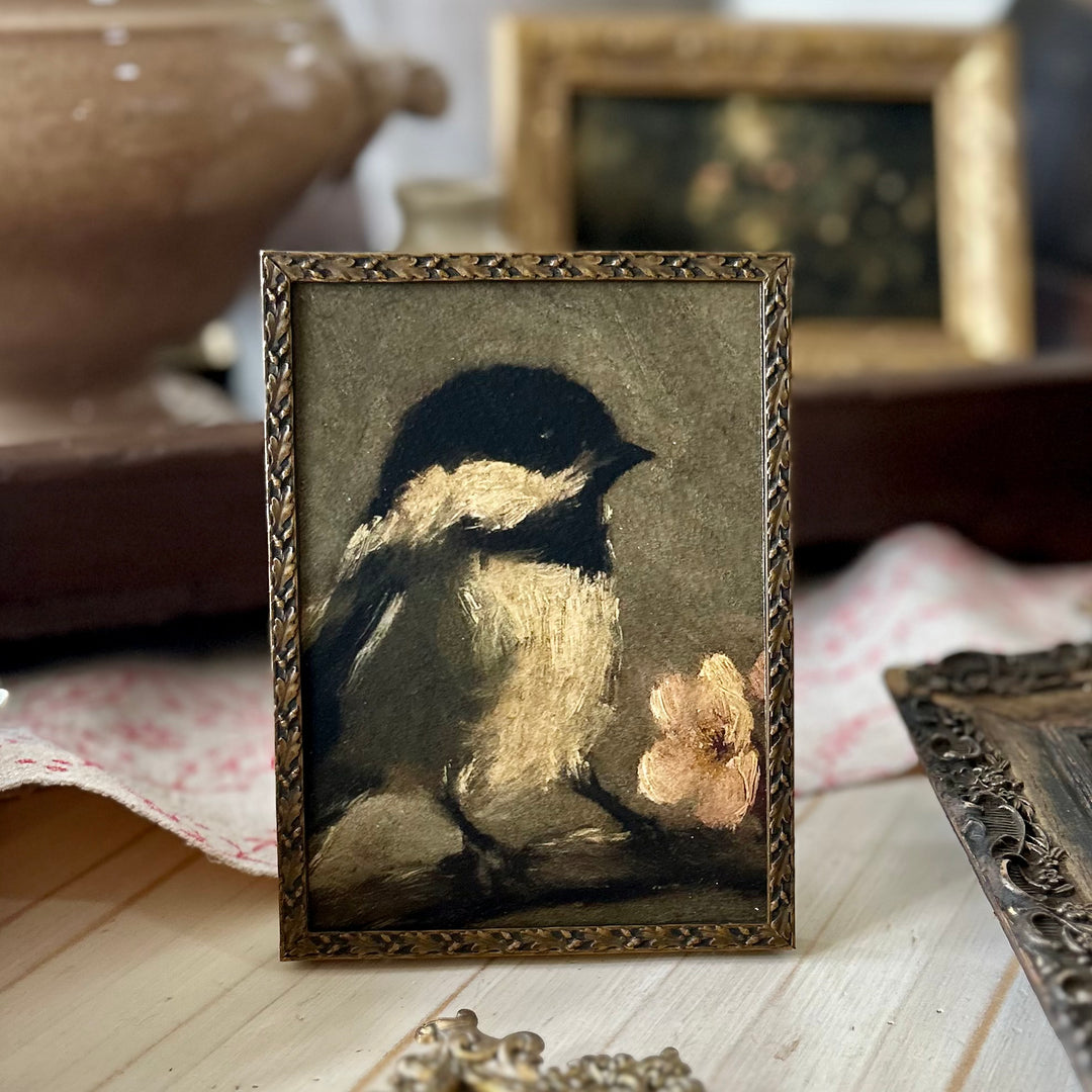The keeper in antique English frame