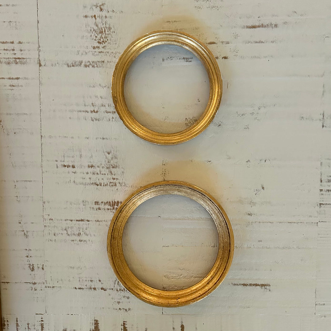 Vintage gilt round frames