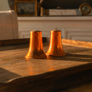 Vintage copper salt & pepper shakers