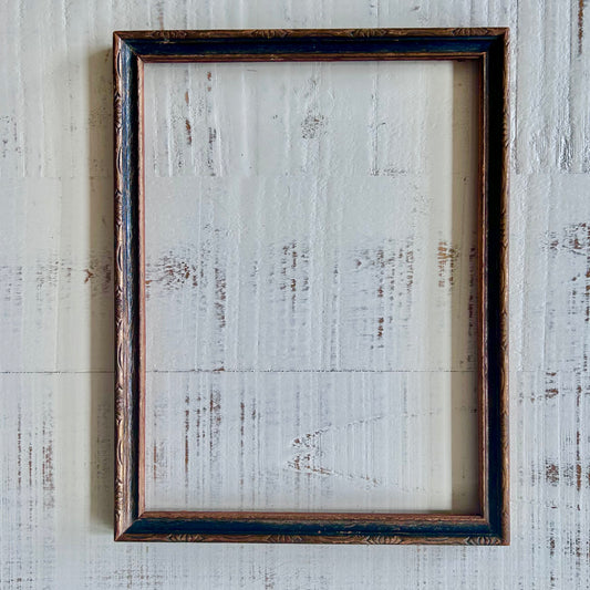 Vintage black & gold wood frame