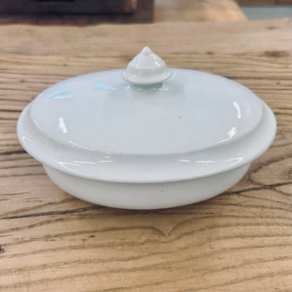 Antique English Ironstone Covered Butter Dish by J. & G. Meakin | England, circa 1890–1915