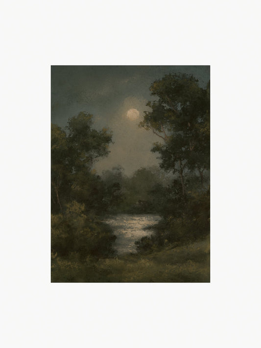 Pearl Moon-Framed Fine Art Print 8x10”