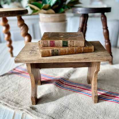 Vintage Primitive French Wooden Milking Stool