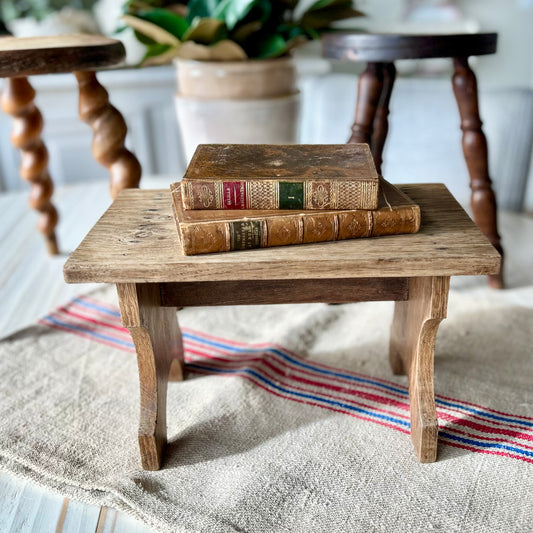 Vintage Primitive French Wooden Milking Stool