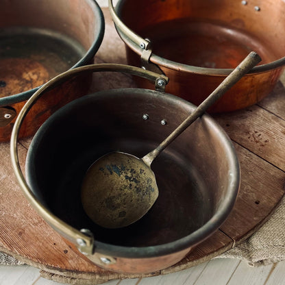 Antique Brass Ladle | European Kitchenware | Early 20th Century