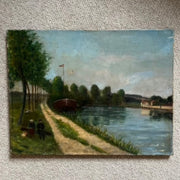 By the Riverbank - Oil on Canvas