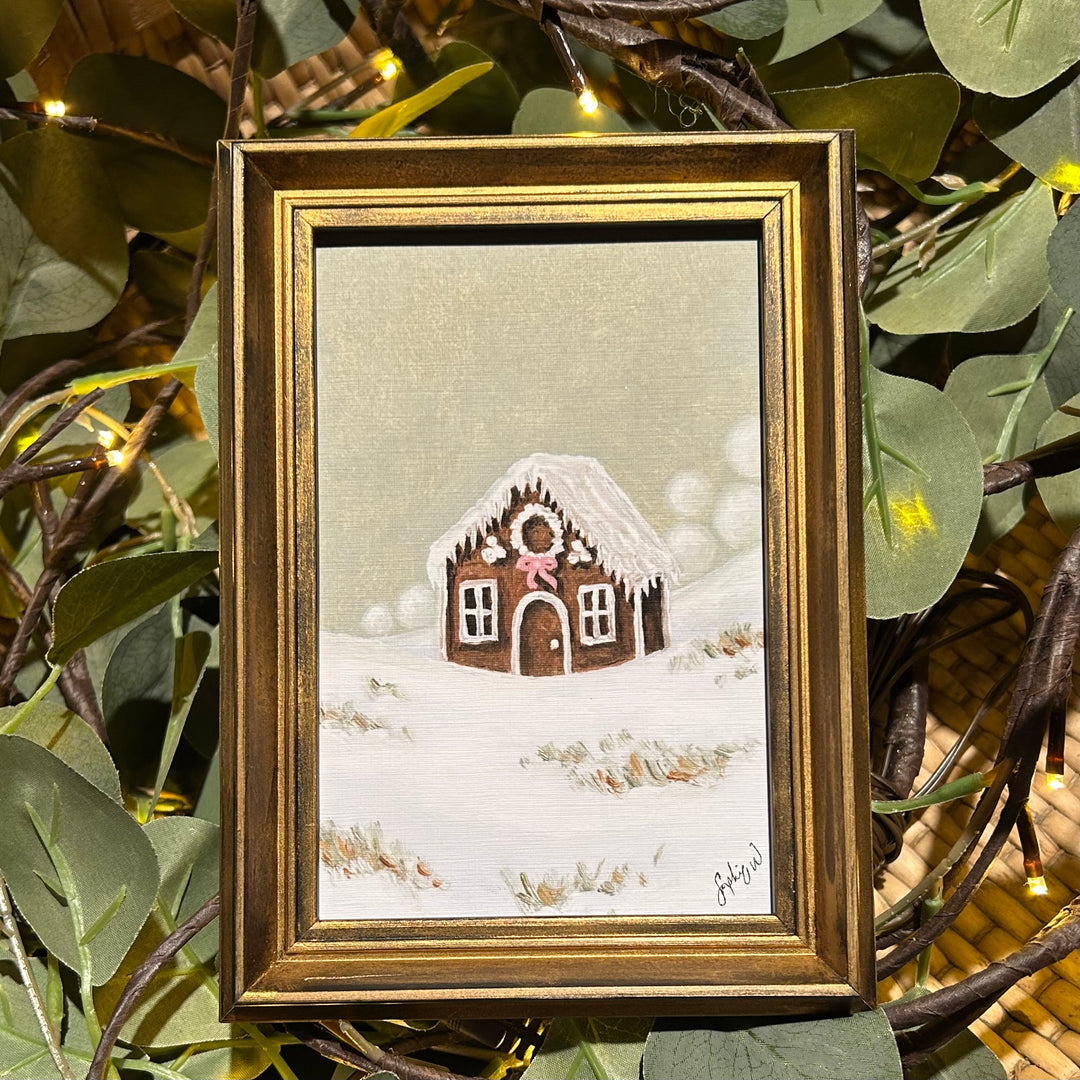 "Gingerbread Cottage" Framed Fine Art Print 