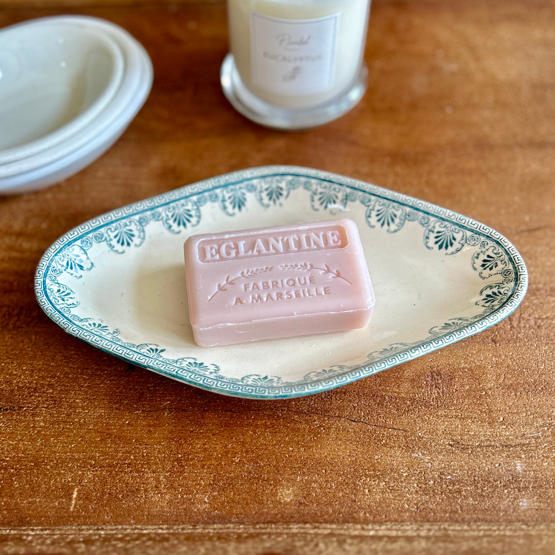 Antique French Ironstone Dish – “Lafayette” Terre de Fer                (c. 1880-1920)