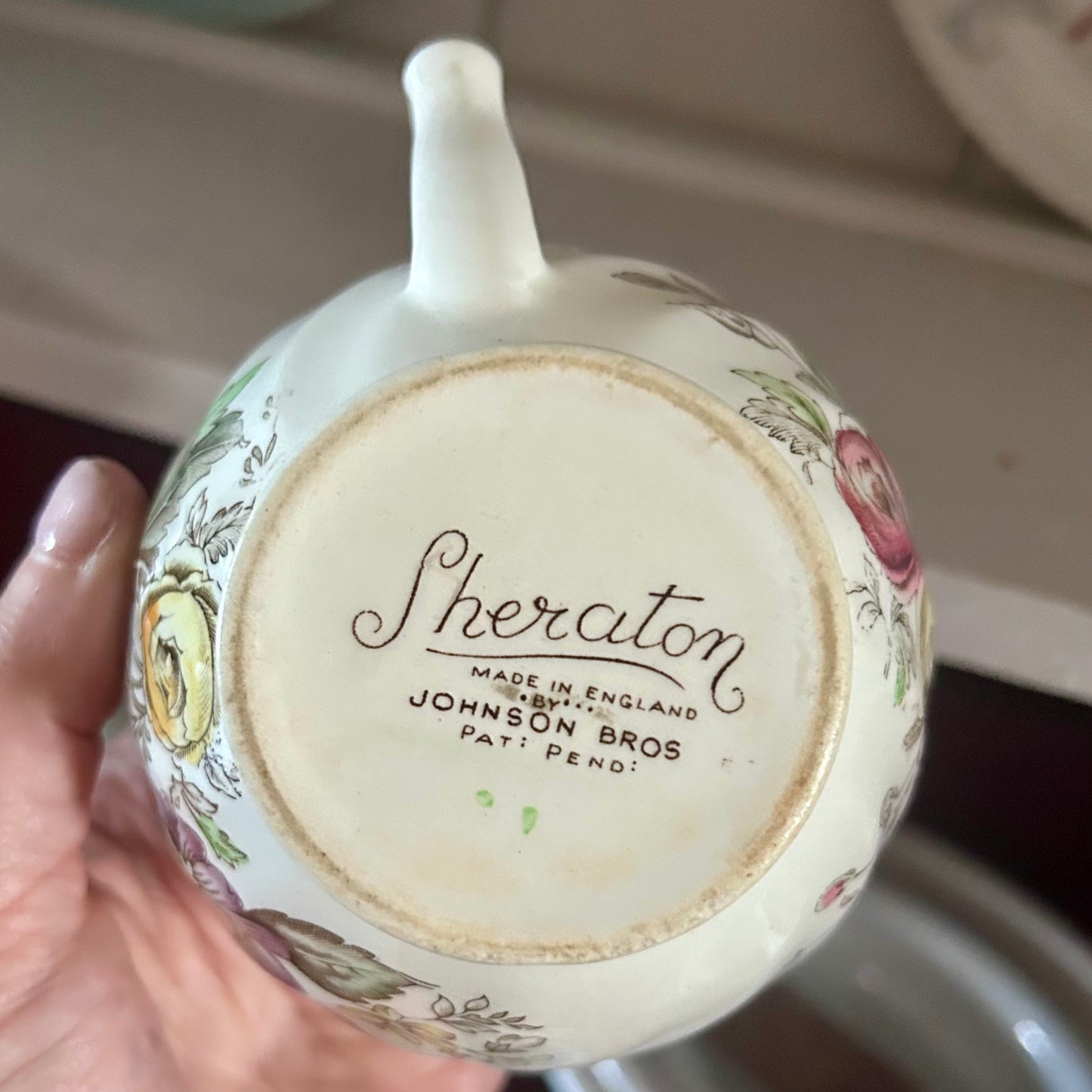 Vintage Johnson Bros. “Sheraton” Creamer | England | Circa 1940s