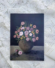 Gathered Blooms-Framed Original 6x8”