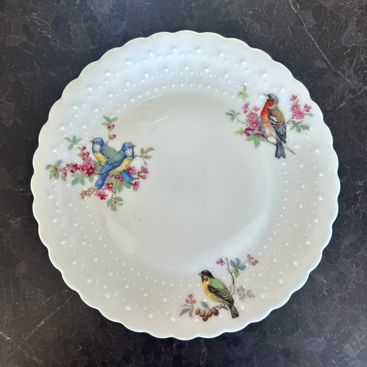 Georges Boyer Limoges Bird Plate
France, c. 1890–1910