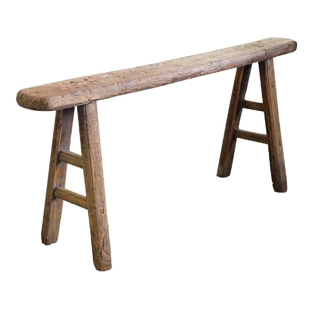 Vintage Skinny Wooden Bench