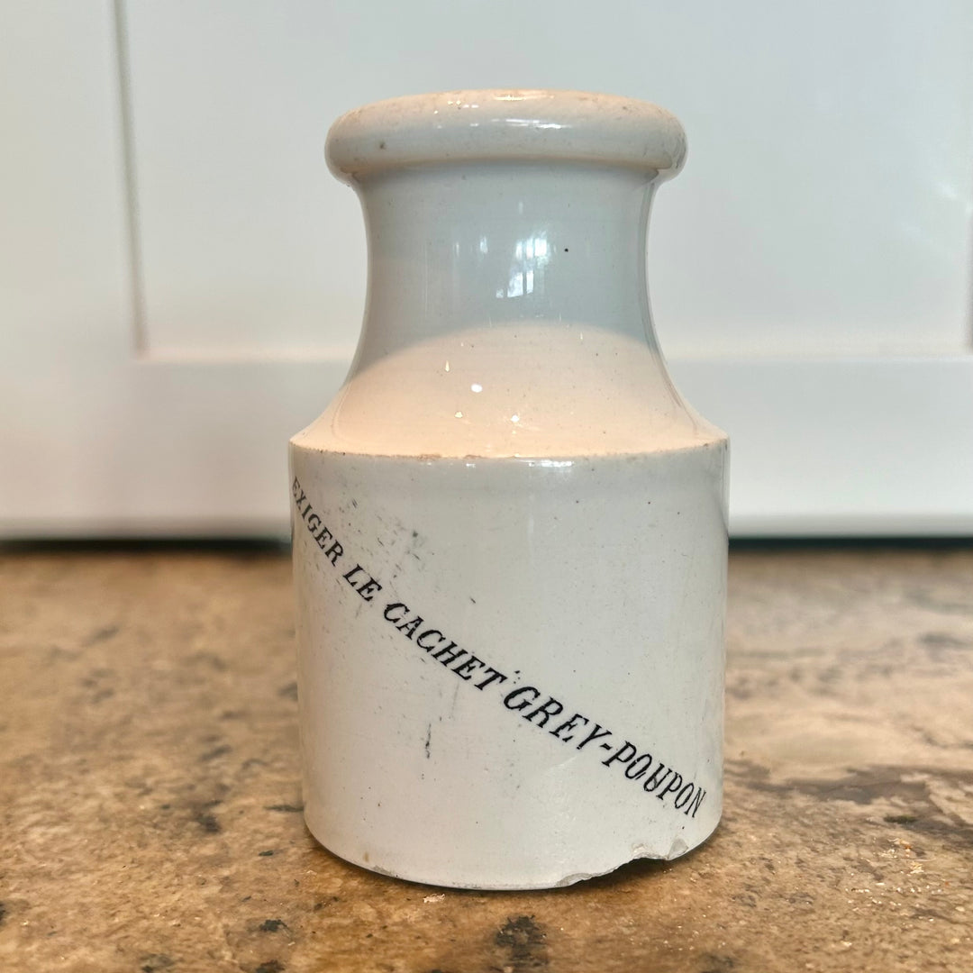 Antique mustard jars