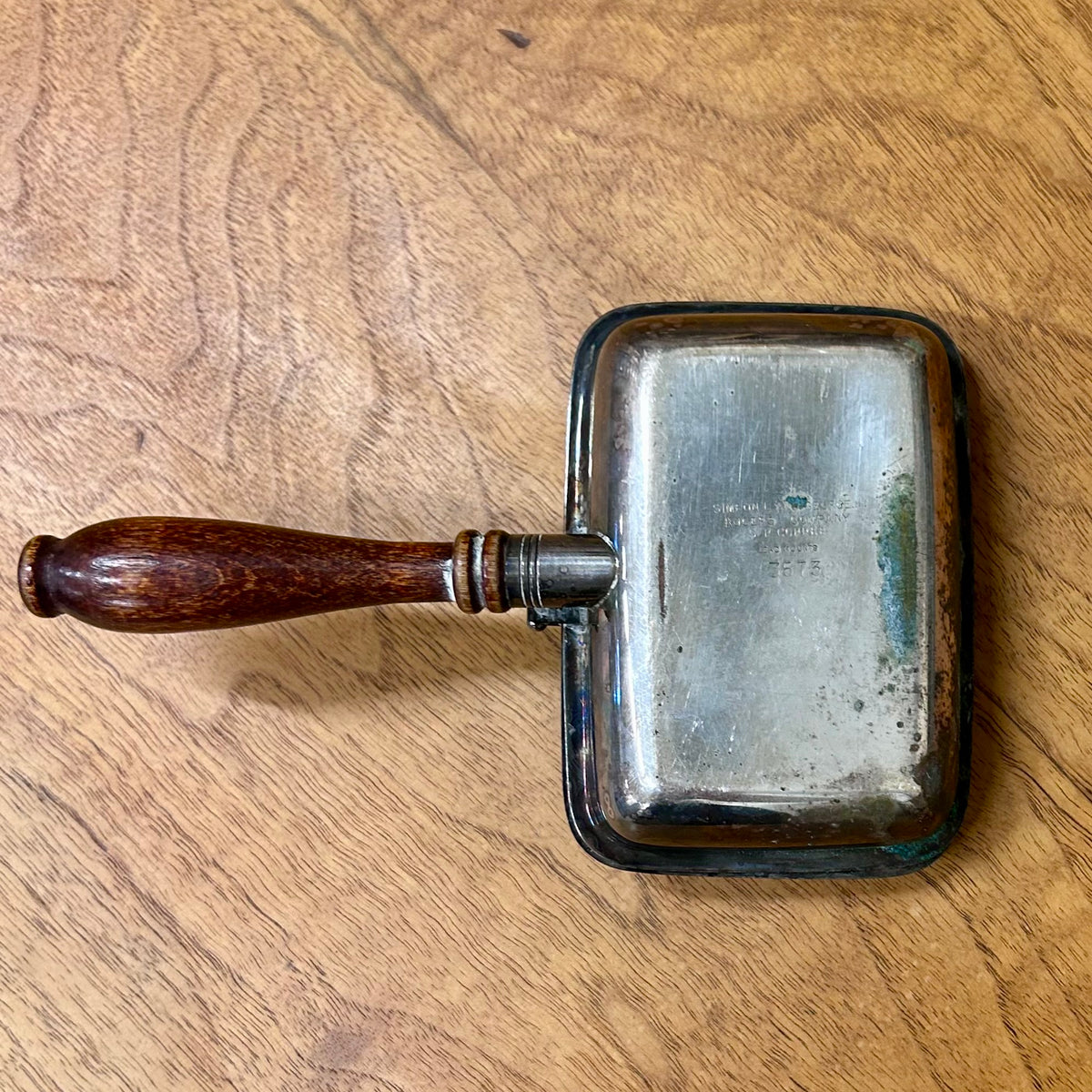 Antique Silver-Plated Table Crumb Catcher | Simeon L. & George H. Rogers Co.