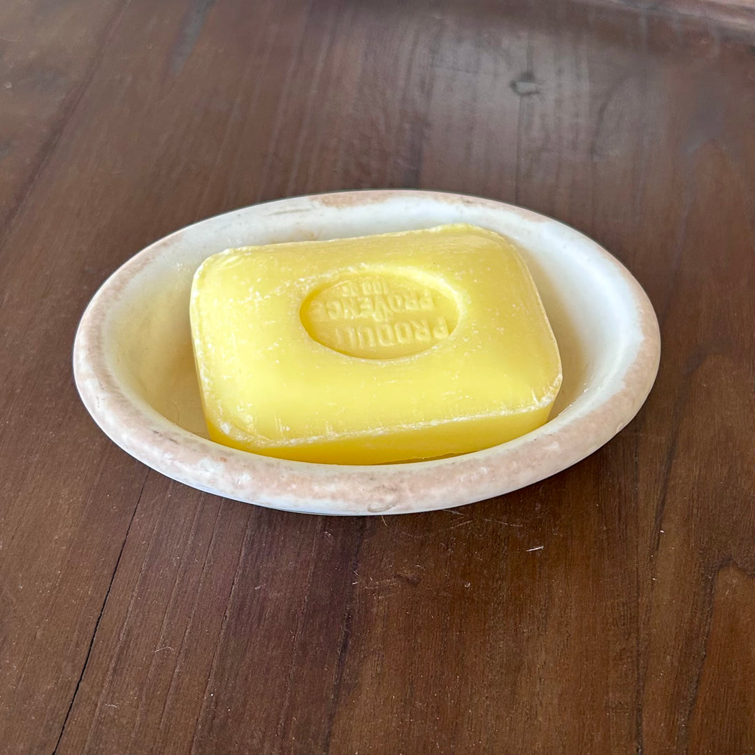 Antique English Vitrified Ironstone Soap Dish
John Maddock & Sons, England