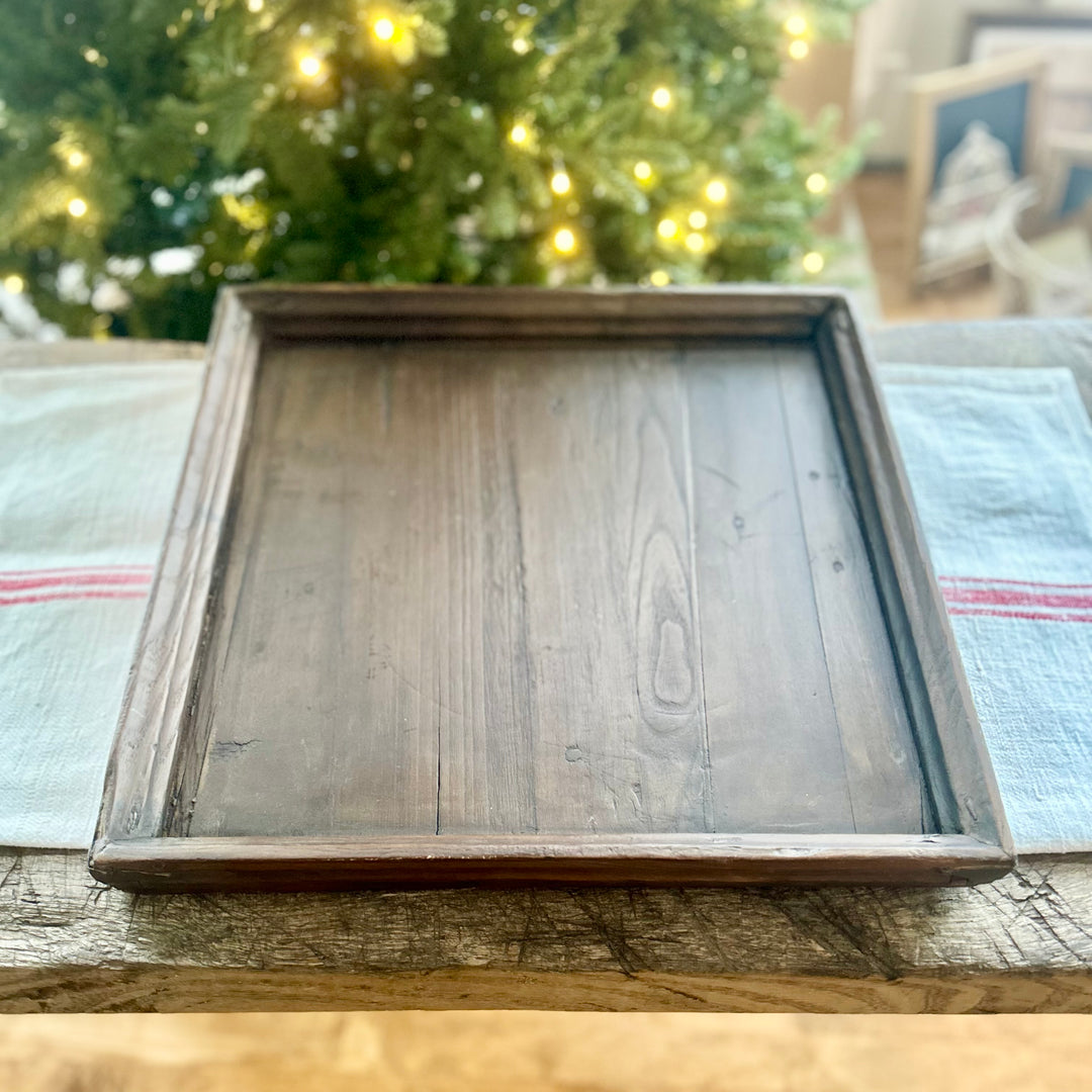 Atticus Vintage Wood Tray