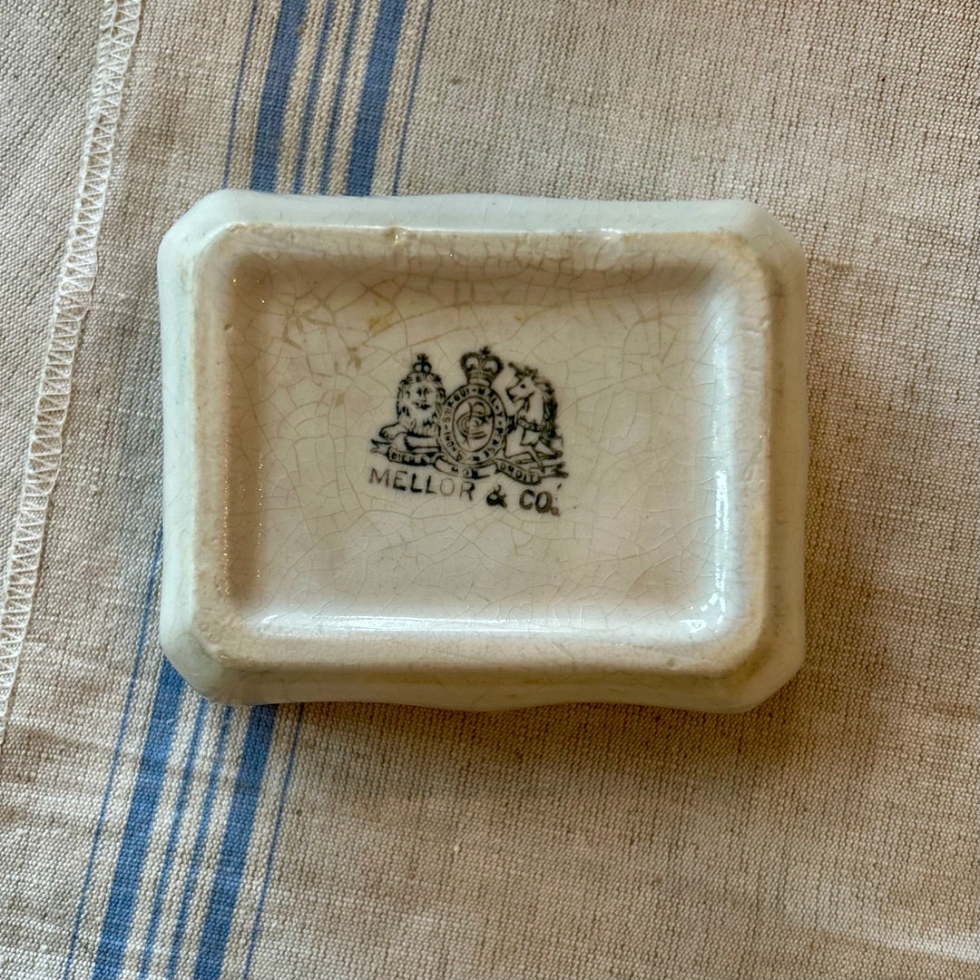 Antique Mellor & Co. Ironstone Soap Dish (c. late 1800s)