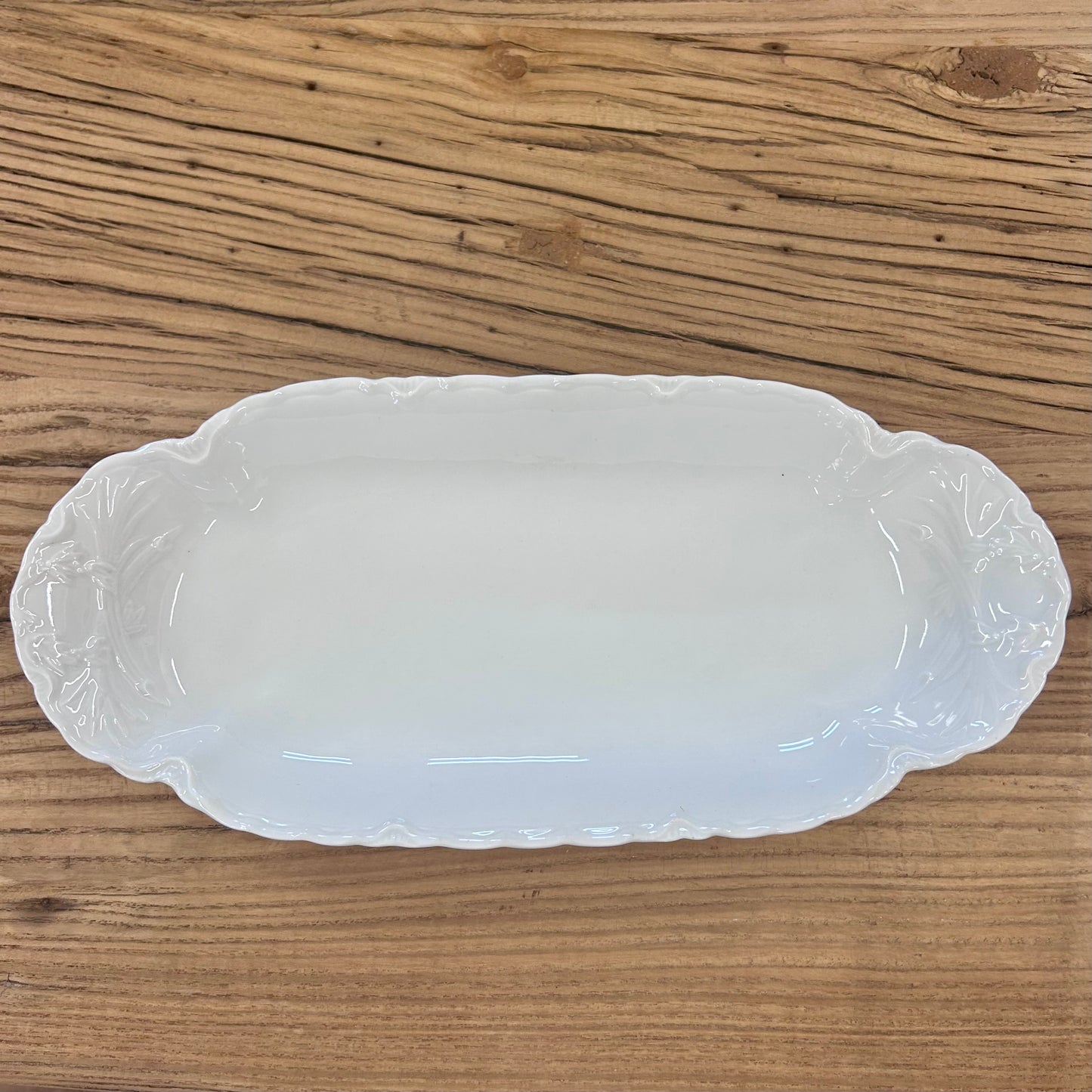 Vintage French White Porcelain Serving Platter – H & C France