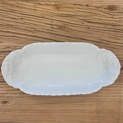 Vintage French White Porcelain Serving Platter – H & C France