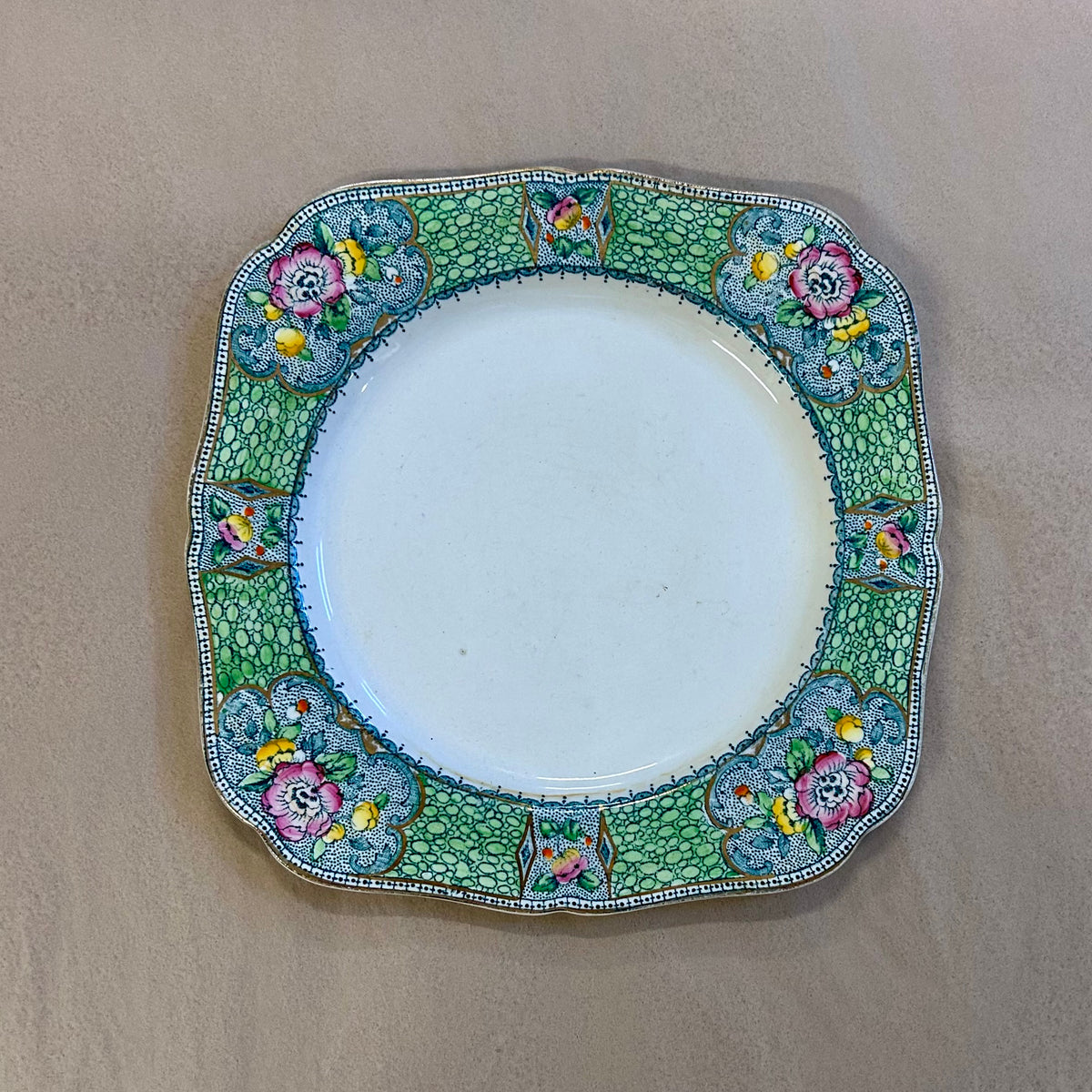 Vintage English Kingsley Floral Plate