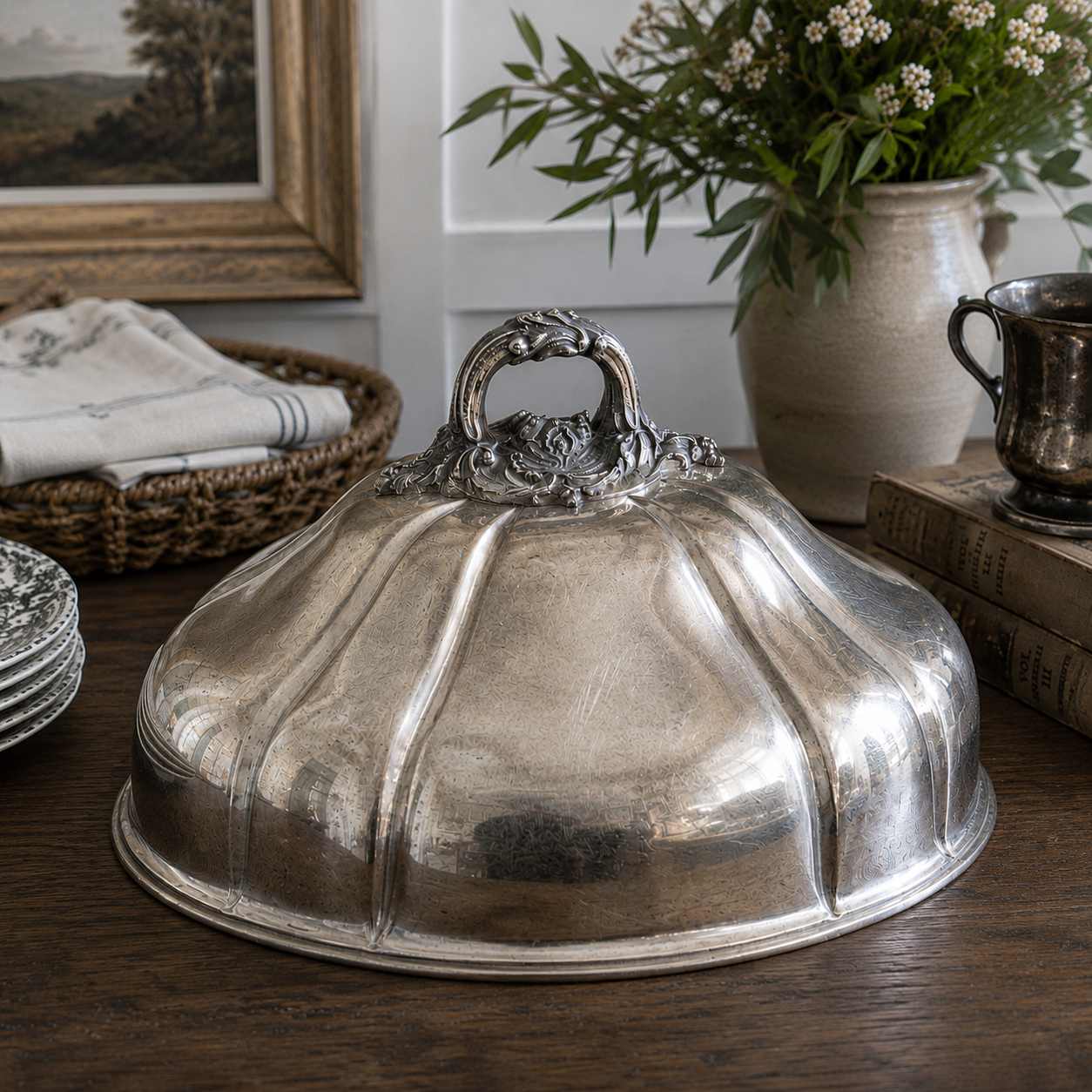 Vintage Silver-Plated Meat Dome | c.1890–1910