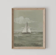Antique boat (framed)