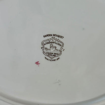 Vintage Johnson Bros. Garden Bouquet Oval Serving Platter | Windsor Ware | England | 11” x 9”