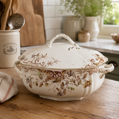 Antique English Beatrice Covered Serving Tureen