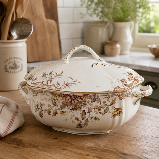 Antique English Beatrice Covered Serving Tureen