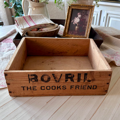 Vintage English Bovril Advertising Crate