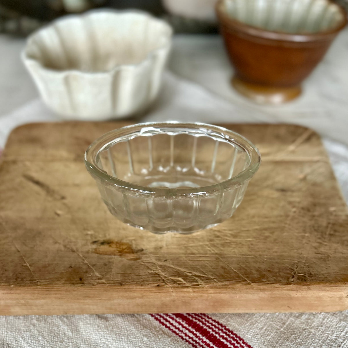 English pressed glass jelly mould