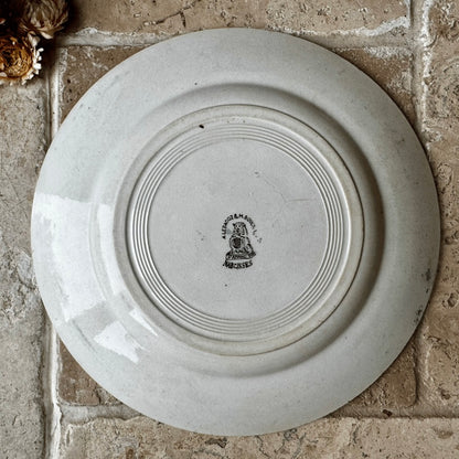 Antique French Narcisses Plate – Lebacqz & Bouchart, St Amand