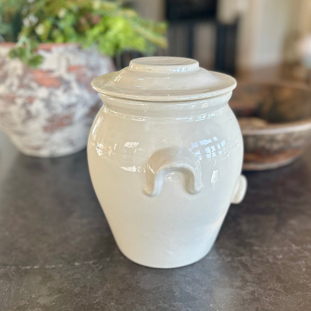Antique French confit pot