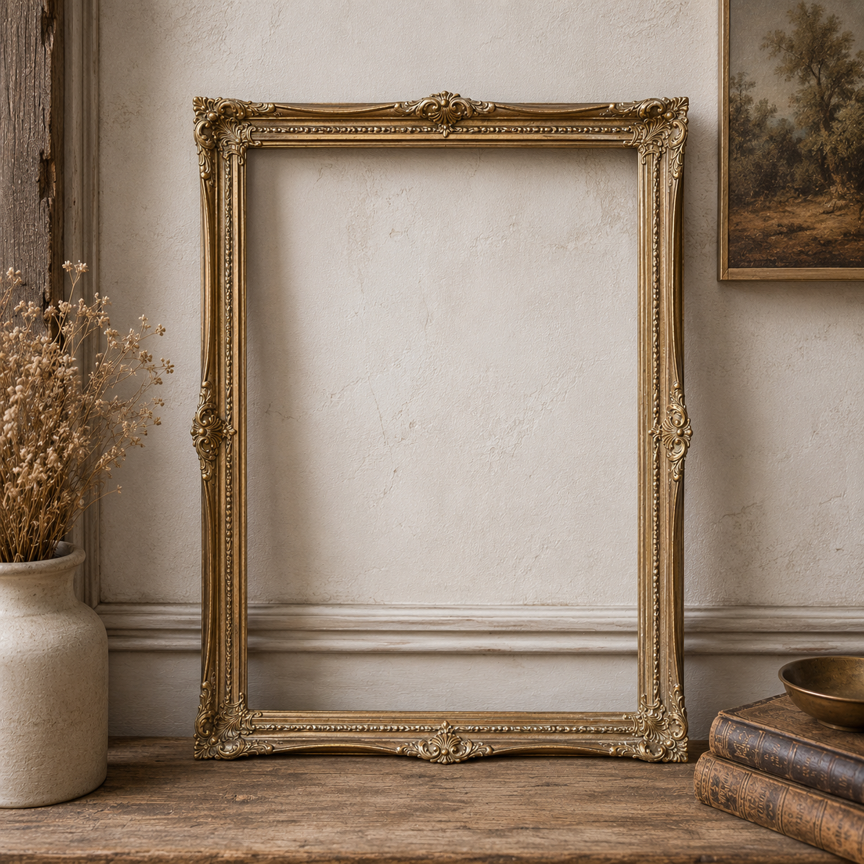 Vintage Ornate Gilt Rococo Revival Frame