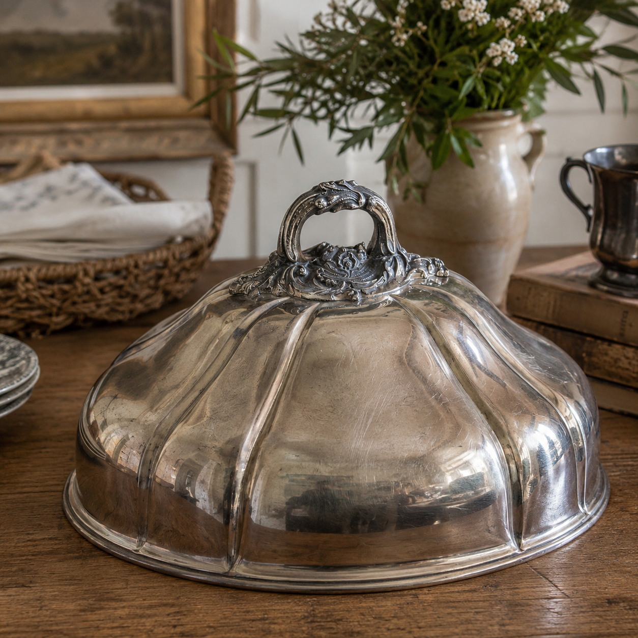 Vintage Silver-Plated Meat Dome | c.1890–1910