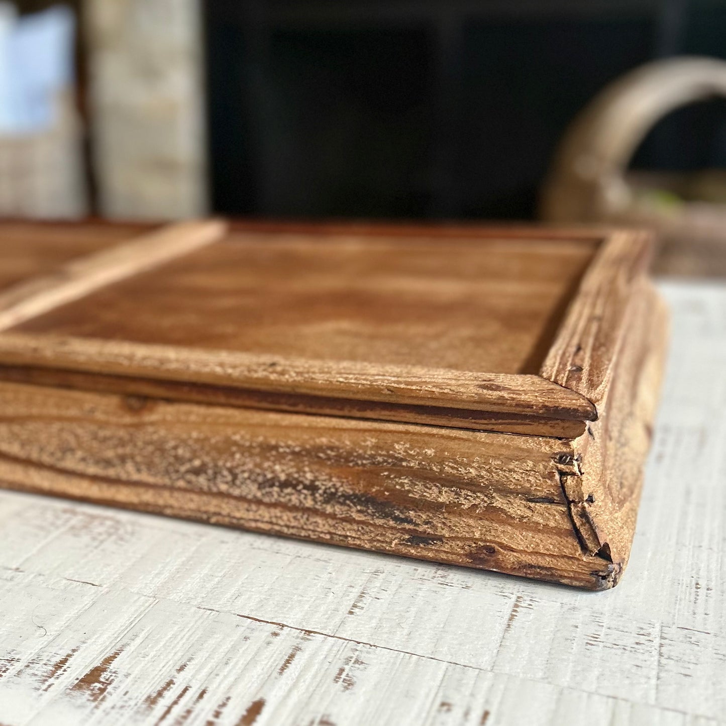 Atticus Vintage Wood Tray