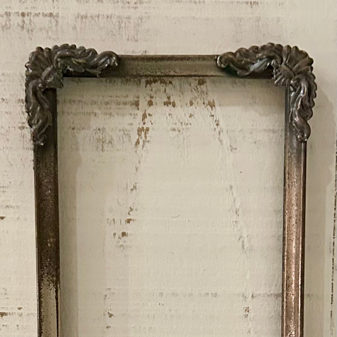 Detailed vintage metal frame