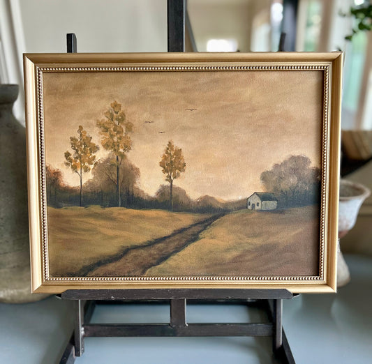 The Golden Hour-Framed Original acrylic on canvas 12x16”