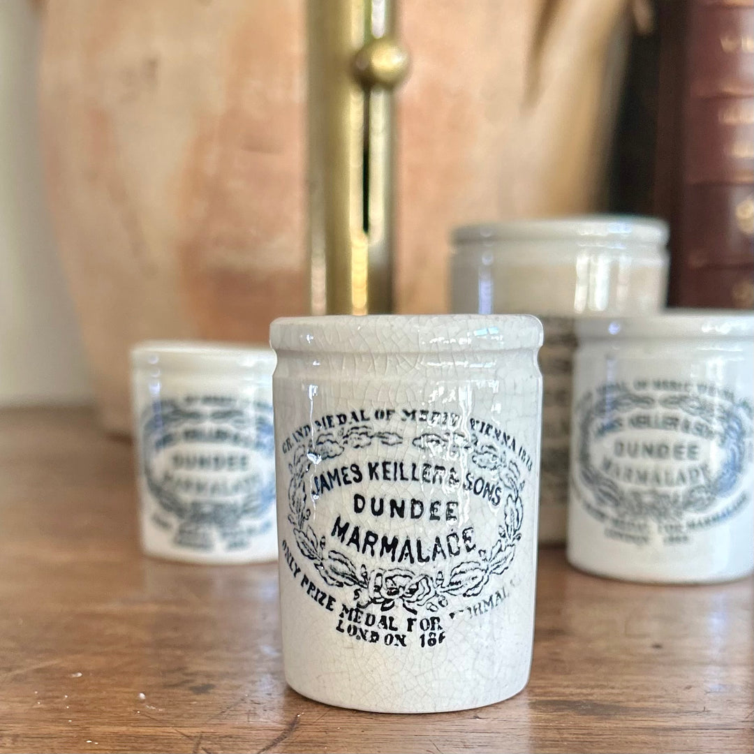 Rare Miniature “Train Pot” — James Keiller & Son Dundee Marmalade, c.1880s
